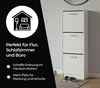 Schuhschrank - Schuhschrank Schmal - mit 3 Klappen - Weiß - Produktbild-Vorschau 5