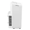 A white portable air conditioner is shown from a side angle against a white background. Produktbild-Vorschau