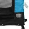 vidaXL Fahrradanhänger Hunde Blau und Schwarz Oxford-Gewebe Produktbild-Vorschau 10
