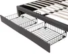 Boxspringbed 180x200 cm, donkergrijs, van linnen, met Productafbeelding-voorbeeld 7