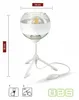 LUXOLAR Led Tischleuchte mit Schalter - Weiß Glas Produktbild-Vorschau 3