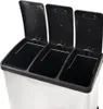 vidaXL Recyklační pedálový koš z nerezové oceli 24 l Náhled obrázku produktu 4