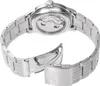 The back of a silver watch with an open clasp is shown against a white background. Produktbild-Vorschau
