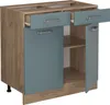 Küchenunterschrank Vicco R-Line Blau-Grau 80 cm ohne Produktbild-Vorschau 4