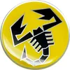 Abarth 3D Aufkleber Offizielle gelber Skorpion, Durchmesser Produktbild-Vorschau 1
