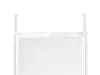 A white over-the-door mirror with hanging hooks. Produktbild-Vorschau