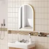 HOMCOM Miroir salle de bain 90 x 60 cm, miroir mural arqué, Voir les images du produit 9