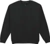 A plain black crewneck sweatshirt is shown against a white background. Produktbild-Vorschau
