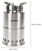Medium Portable Stainless Steel Camping Stove Alcohol Stove Produktbild-Vorschau 2