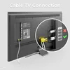 deleyCON 10m 4K TV Antennenkabel Koaxialkabel 2x 90° IEC - Produktbild-Vorschau 5