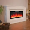 Glow Fire Elektrokamin 'Rhea' | LED Standkamin in weiß mit Produktbild-Vorschau 1