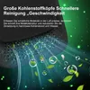 Close-up of an air purifier with green particles and bubbles representing clean air. Produktbild-Vorschau