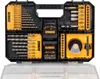 A black and yellow Dewalt drill bit set case is shown open, displaying various drill bits and accessories. Náhľad obrázku produktu