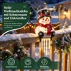 Weihnachts-Schneemann Solar-Klemmleuchte, warmes Licht, Produktbild-Vorschau 5