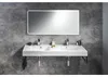 Sapho FLAVIA dubbele wastafel met marmerlook, 150x50 cm, Productafbeelding-voorbeeld 2