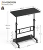 Dripex Schreibtisch höhenverstellbar 80x40cm, Computertisch Produktbild-Vorschau 7