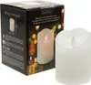 LED Kerze mit Timerfunktion 7,5x10cm Wachs Rustik Weiß Produktbild-Vorschau 7