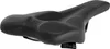 A black bicycle saddle is shown against a white background. Produktbild-Vorschau