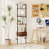 A home office or living room setting with a bookshelf, desk, and plant. Podgląd zdjęcia produktu