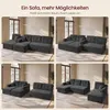 VASAGLE U-Form Sofa 6-Sitzer Modulares Cord Sofa mit Kissen Produktbild-Vorschau 4
