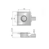 Omp-Tea TIRANA Bodeneinlauf 150x150mm, DN50, Chrom Produktbild-Vorschau 5