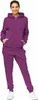 Damen Jogginganzug einfarbig 100% Baumwolle 586 Lila 3XL Produktbild-Vorschau 2
