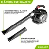 BRAST Laubsauger Laubbläser Benzin 1,0kW(1,36PS) | 55L Produktbild-Vorschau 5