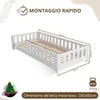 Crazy Pine Letto per Bambini 80x160 cm – Letto Montessori Anteprima dell’immagine prodotto 2