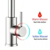 AICA Spültischarmatur Ausziehbar Säulenbrause Wasserhahn Produktbild-Vorschau 4