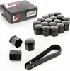 20x Radschrauben Abdeckungs Kappen 17mm schwarz für KIA Produktbild-Vorschau 1