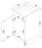 Küchenunterschrank 40 cm - Cremona-Eiche - Universelle Produktbild-Vorschau 6