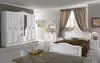 Barock Schlafzimmer-Set Leana 4-Teilig in Weiß/Silber Produktbild-Vorschau 1