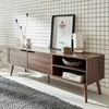 sweeek - TV-Möbel mit Nussbaumdekor, 2 Türen, 160 cm - Produktbild-Vorschau 3