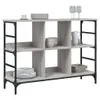 vidaXL Príborník Grey Sonoma 102x32x73,5 cm Materiál na Náhľad obrázku produktu 3