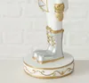 2tlg Set Kerzenleuchter Cracky Nussknacker weiß gold Produktbild-Vorschau 5