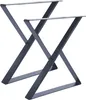 2 x rám stolu Stolové podnože Stolové nohy X - rám 60x75 cm Náhled obrázku produktu 1