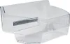A clear plastic refrigerator drawer with a sliding mechanism. Produktbild-Vorschau