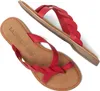 Lazamani Avi Damen Leder-Zehentrenner Red Größe 41 Produktbild-Vorschau 3