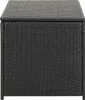 vidaXL Cassetta da giardino in rattan 100x50x50 cm nero Anteprima dell’immagine prodotto 2