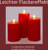 3er Set Led Kerzen 7,5cm ø Kerze flackernde Flamme mit Produktbild-Vorschau 3