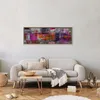 Italienischer Leinwand Leinwandbild - Land of Colors 90x30 Produktbild-Vorschau 2