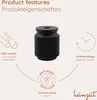 4x Möbelknöpfe Schwarz Schrankknöpfe Aluminium Möbelgriffe Produktbild-Vorschau 3