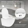 LuxeBath WC sospeso senza bordo con rivestimento nano, Anteprima dell’immagine prodotto 3