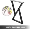 VEVOR 2x rama stołu nogi stołu 72cm wysokość czarna stal Podgląd zdjęcia produktu 3