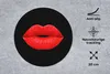 MuchoWow® Mauspad Mousepad Lippen - Rot - Schwarz 20x20 cm Produktbild-Vorschau 2