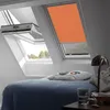 VELUX Verdunkelungsrollo uni orange manuell Rahmen weiß DKL Produktbild-Vorschau 7