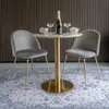 Esstisch >Bolzano< in Weiss, Marmor - 70x75x70cm Produktbild-Vorschau 9