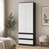 Kleiderschrank, zweitürig, 60 cm breit, geräumig, Produktbild-Vorschau 4