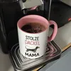 Stolze Dackel Mama Dackel an der Leine Kaffeebecher in rosa Produktbild-Vorschau 7