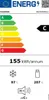 An energy efficiency label for a refrigerator. Produktbild-Vorschau